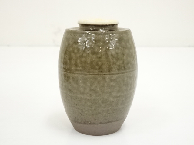 道具 ] - 道具 丹波焼 市野信水造 肩衝茶入（仕覆付）（共箱）□z